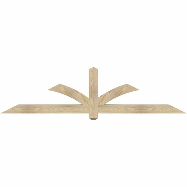 Ekena Millwork Redmond Rough Sawn Timber Gable Bracket, Douglas Fir, 84"W x 21"H x 4"D x 4"F, 6/12 Pitch GBW084X21X0404RED00RDF - main